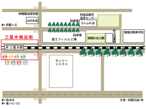 三里木商店街界隈